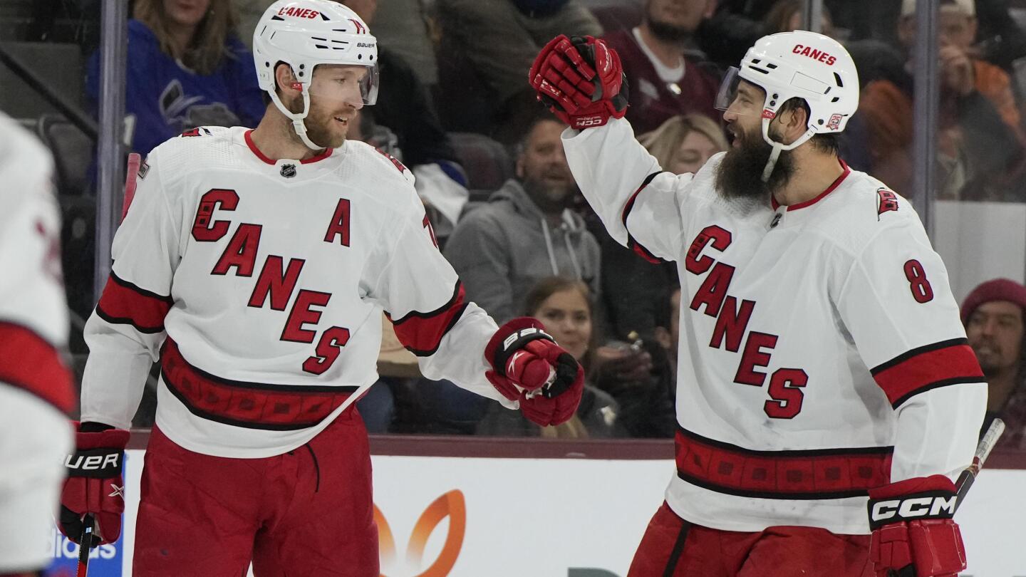 Aho scores 2 Gostisbehere helps Hurricanes beat Coyotes 6 1 AP News